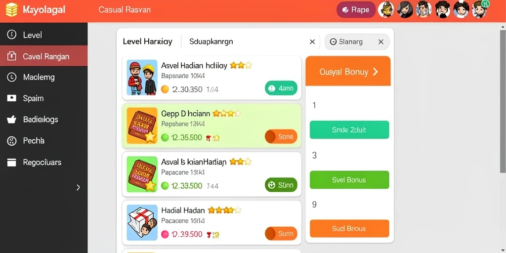 Screenshot menunjukkan antarmuka utama aplikasi yang menarik.