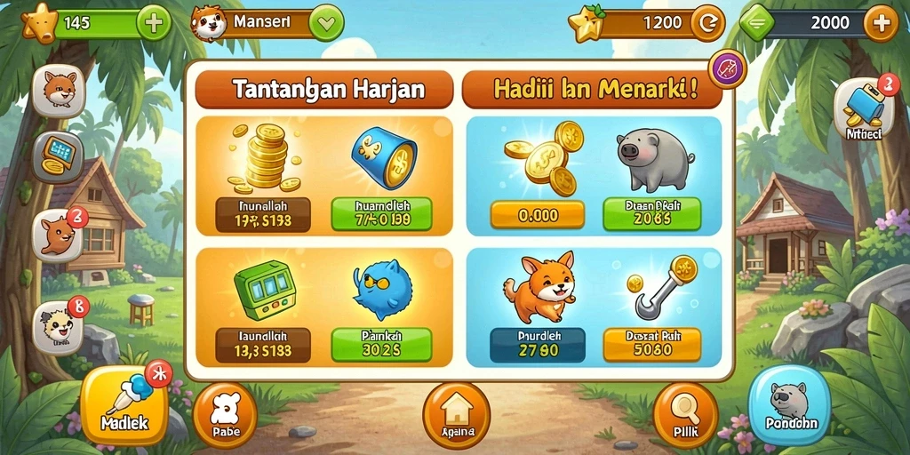 Tampilan awal game CACOR78 yang menarik.