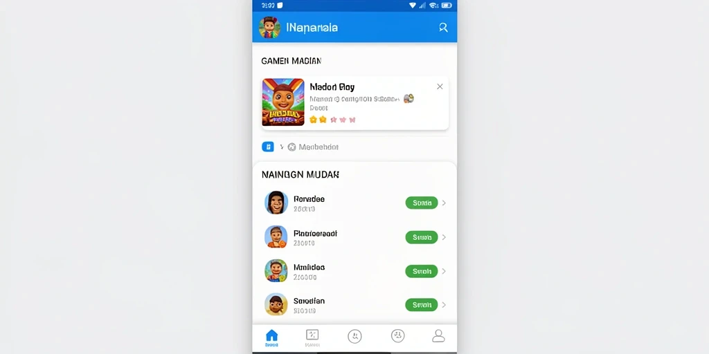 Tampilan menu utama yang menarik dan intuitif.