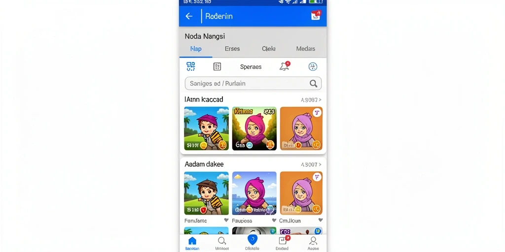 Tampilan utama yang menarik dan user-friendly.