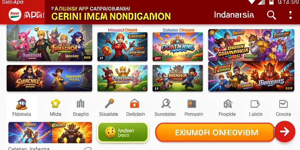 Tampilan awal aplikasi MERDEKAWIN yang menarik.