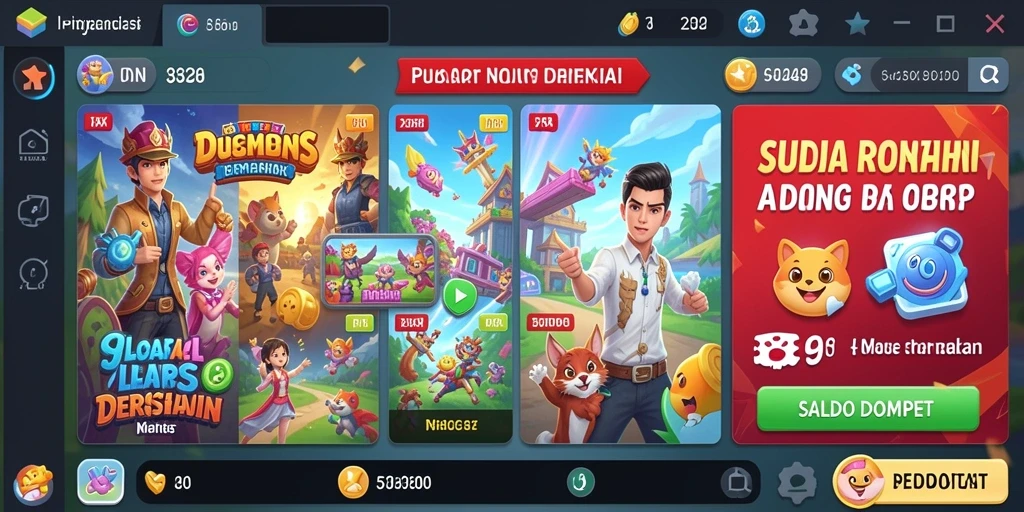 Tangkapan layar menampilkan karakter panda dalam petualangan.