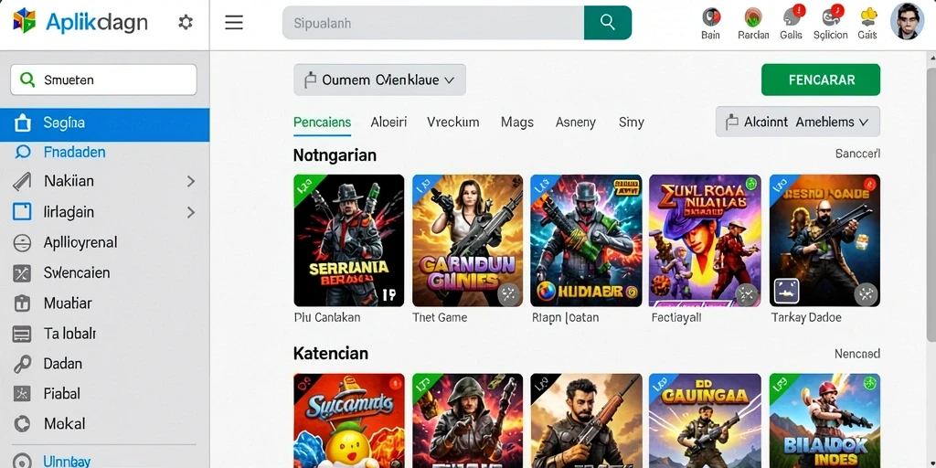 Tampilan utama aplikasi PGG68 yang menarik.