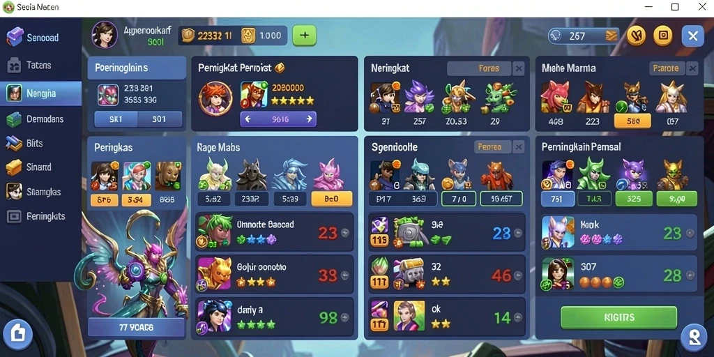 Tampilan permainan slot yang menarik dan berwarna.