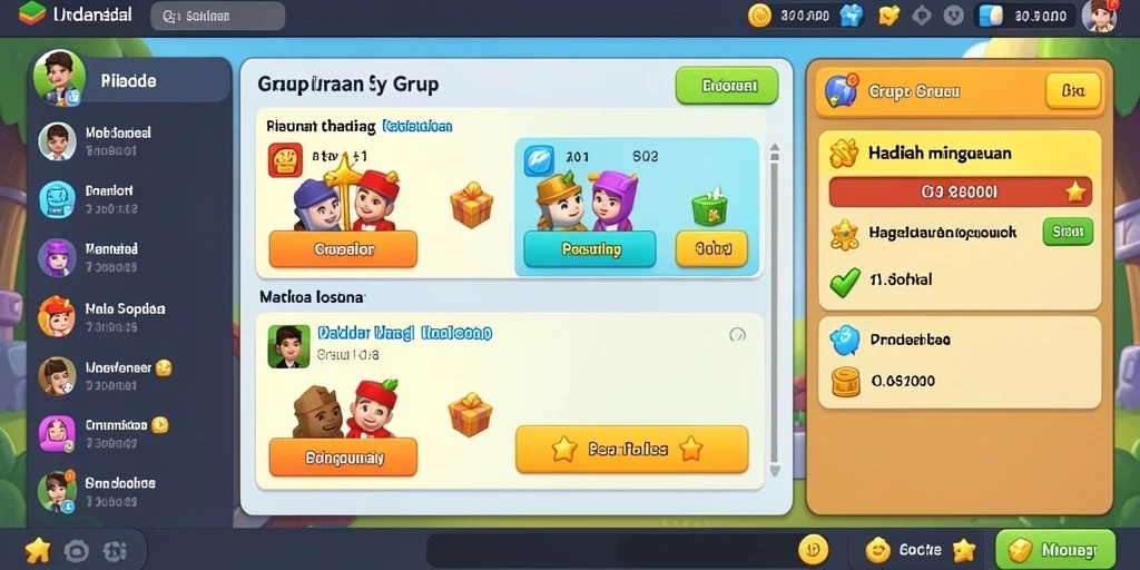 Screenshot menampilkan tampilan antarmuka permainan slot yang menarik.