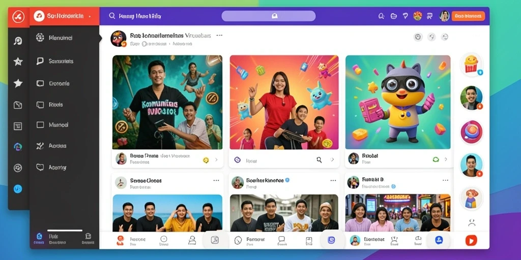 Tampilan menu utama yang intuitif dan menarik.