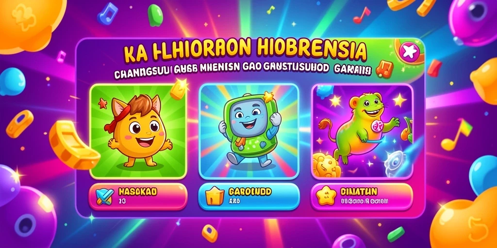 Tampilan karakter yang bisa dipilih.